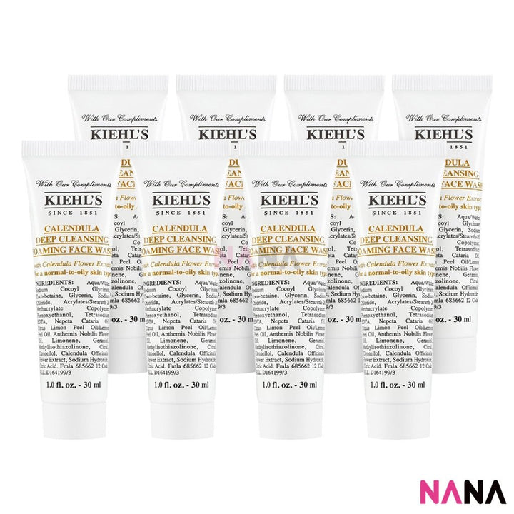 Kiehl’s Calendula Deep Cleansing Foaming Face Wash Sample Pack (30ml x 8/4/2) - NANA MALL