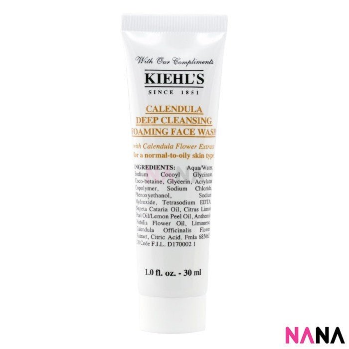 Kiehl’s Calendula Deep Cleansing Foaming Face Wash Sample Pack (30ml x 8/4/2) - NANA MALL