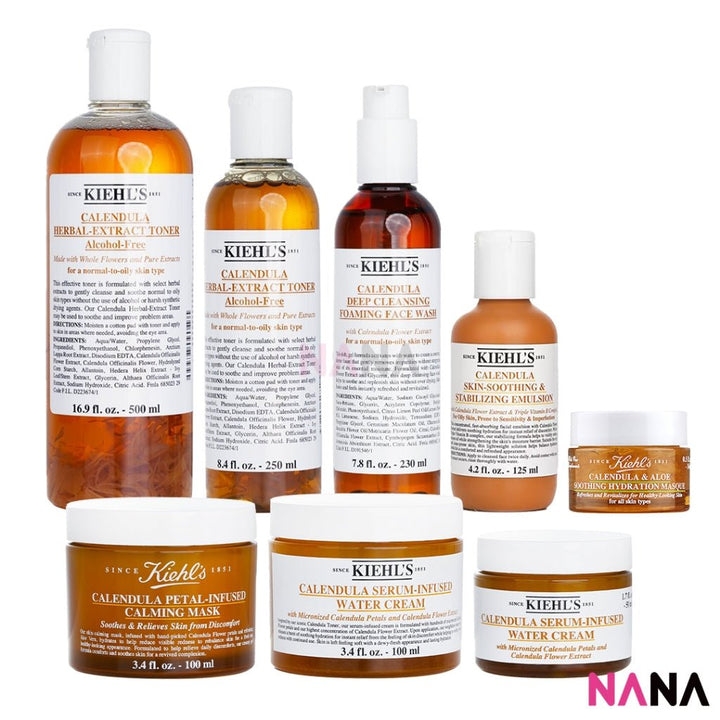 Kiehl's Calendula Line (Face Wash / Aloe Masque/ Toner / Water Cream) - NANA MALL