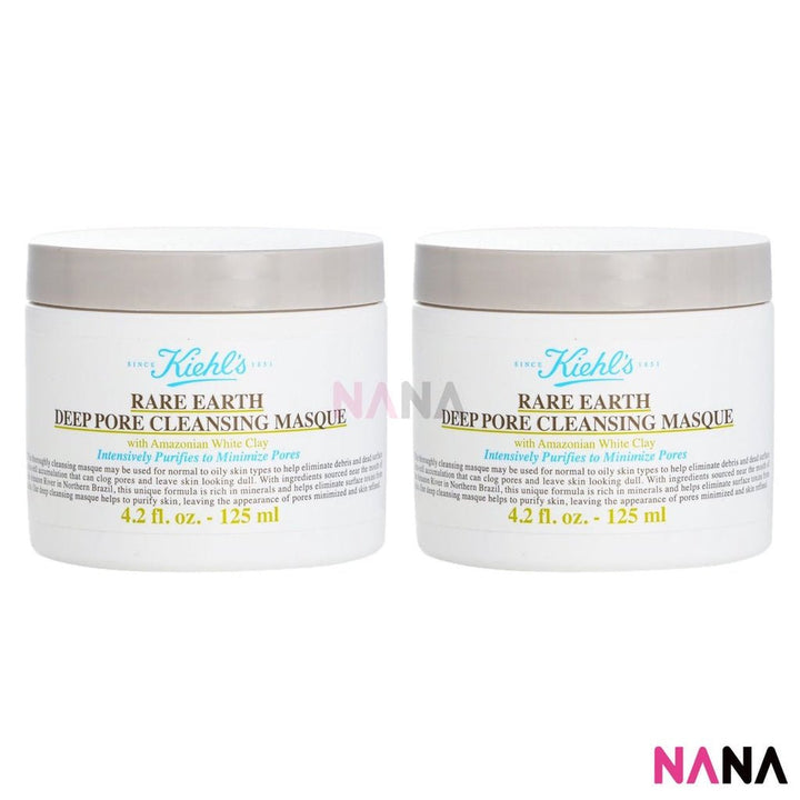Kiehl's Rare Earth Deep Pore Cleansing Masque 125ml x2 - NANA MALL