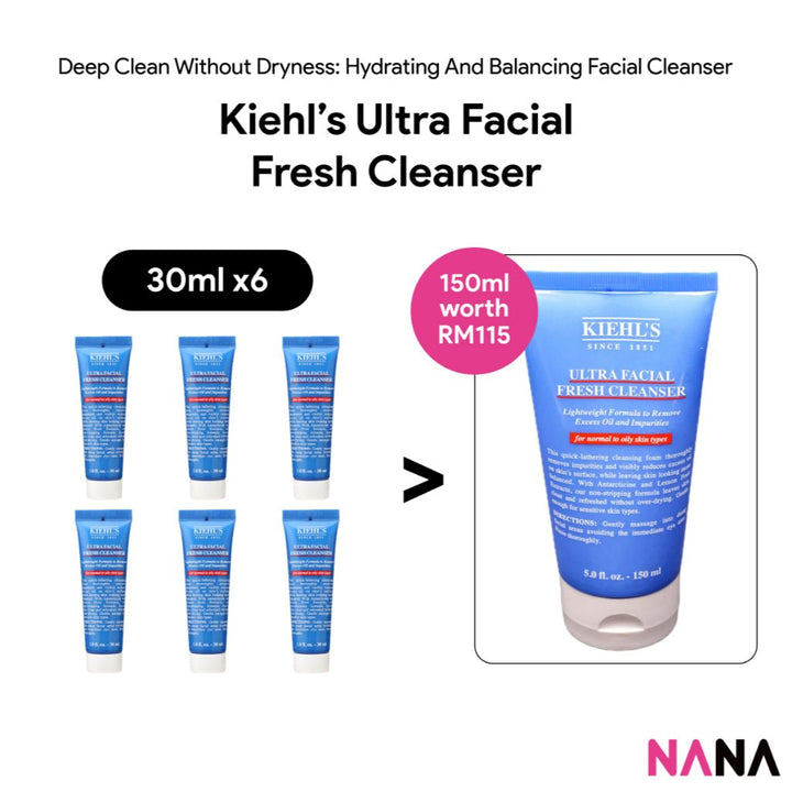 Kiehl’s Ultra Facial Fresh Cleanser Sample Pack (30ml x 6/4/2) - NANA MALL