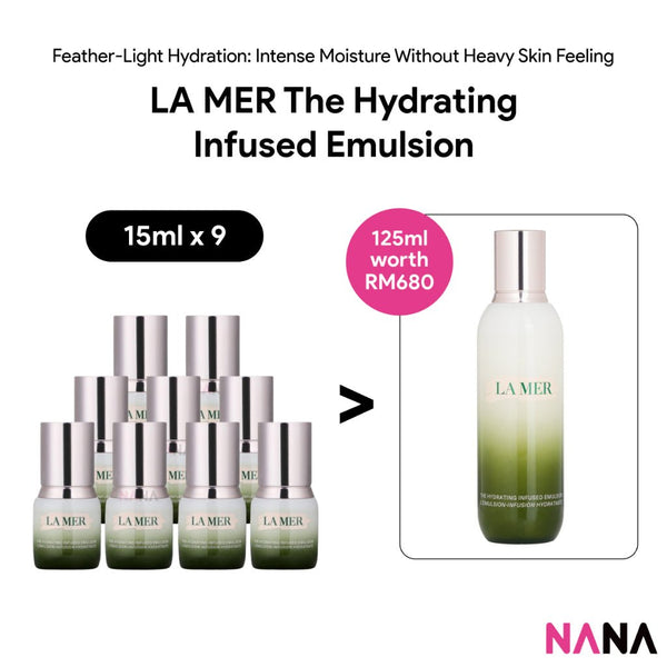 LA MER The Hydrating Infused Emulsion Sample Pack (15ml x 9/6/3) - NANA MALL