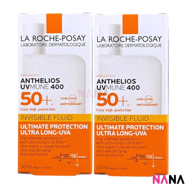 La Roche - Posay Anthelios Sensitive Skin Invisible Fluid SPF50+ 50ml x2 - NANA MALL