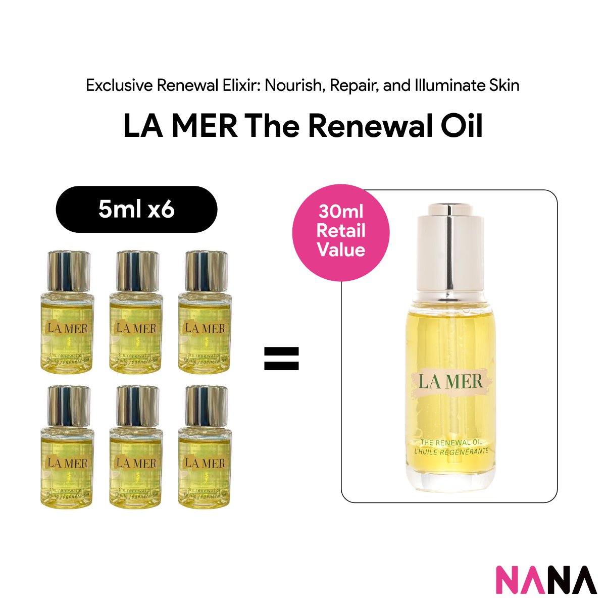 LAMER/LA MER The Renewal Oil Sample Pack (5ml x 6/4/2) | NANA MALL