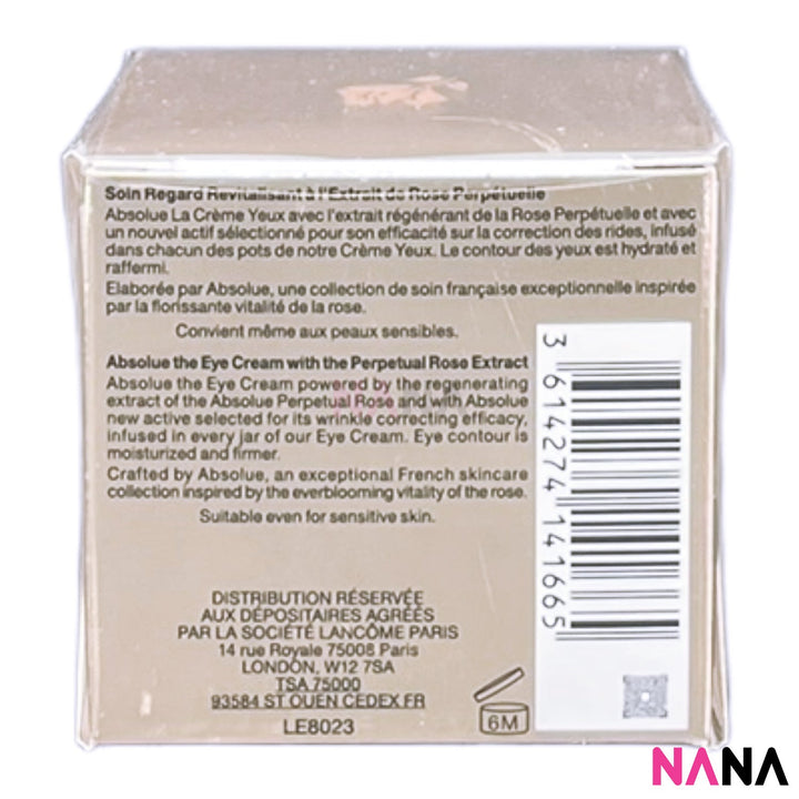Lancome Absolue Revitalizing Eye Cream 20ml - NANA MALL