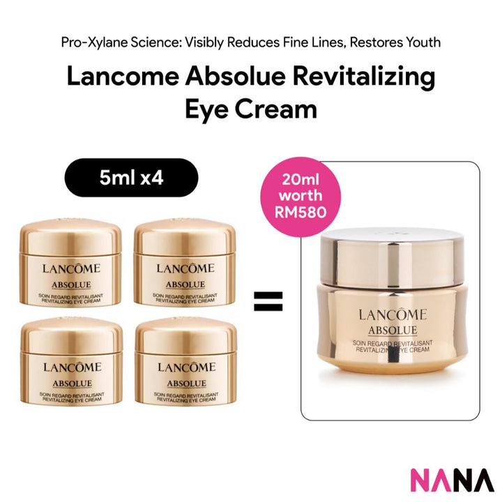 Lancome Absolue Revitalizing Eye Cream Sample Pack (5ml x 4/3/2/1) - NANA MALL