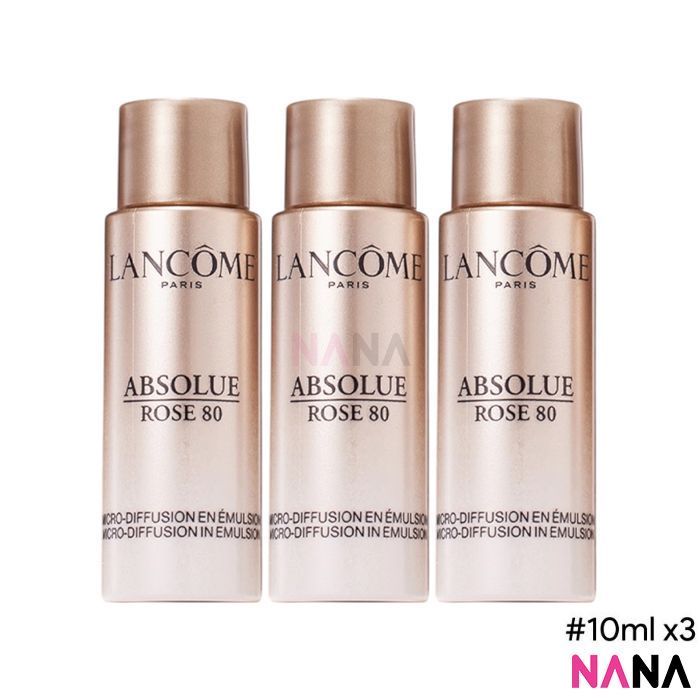 LANCÔME Absolue Rose 80 Emulsion Sample Pack (10ml x 9/6/3) - NANA MALL