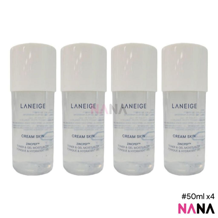 LANEIGE Cream Skin Zincpep Toner & Gel Moisturizer Sample Pack (50ml x2/4) - NANA MALL