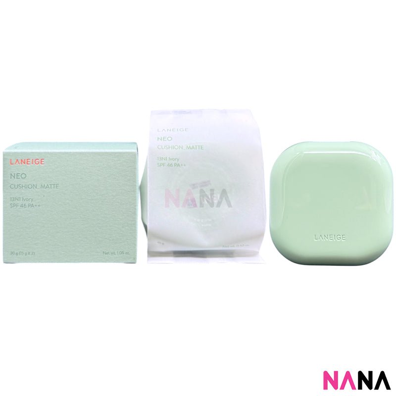 ラネージユ NEO CUSHION - MATTE DUO 13N Ivory LANEIGE Neo Cushion Matte #13N/13N1 Ivory 15g x2 – NANA MALL