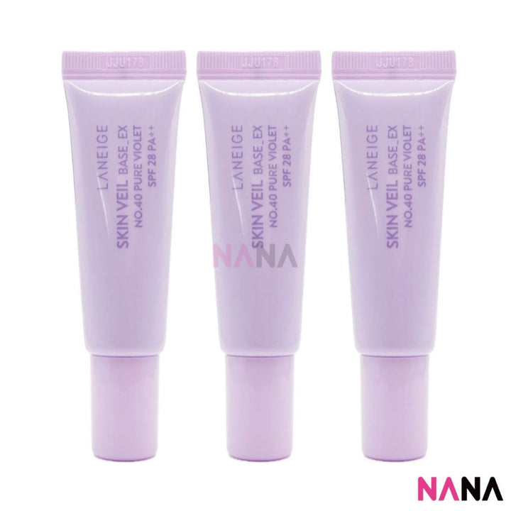 Laneige Skin Veil Base EX SPF28 PA++ No. 40 Pure Violet Sample Pack (10ml x 6/3) - NANA MALL