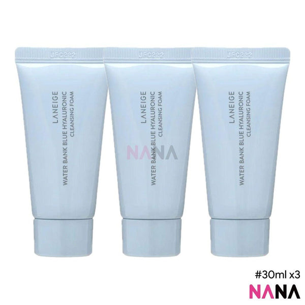 LANEIGE Water Bank Blue Hyaluronic Cleansing Foam 30ml x3 - NANA MALL
