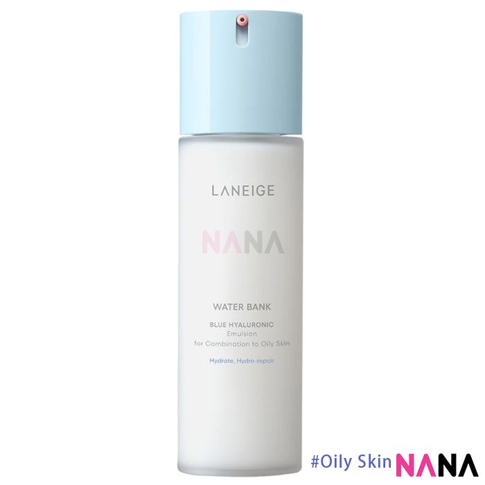 LANEIGE Water Bank Blue Hyaluronic Duo Set (Toner 160ml + Emulsion120ml) For Combination to Oily skin - NANA MALL