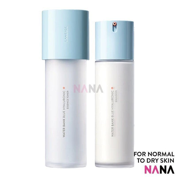 LANEIGE Water Bank Blue Hyaluronic Duo Set (Toner 160ml + Emulsion120ml) For Normal to Dry skin - NANA MALL