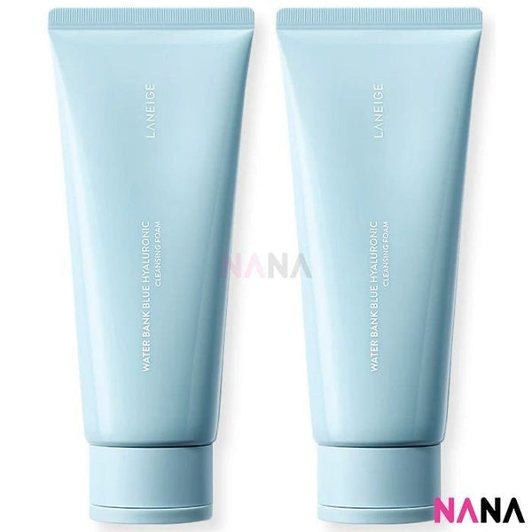 Laneige Water Bank Blue Hyaluronic Exfoliation Cleansing Foam 150g x2 - NANA MALL