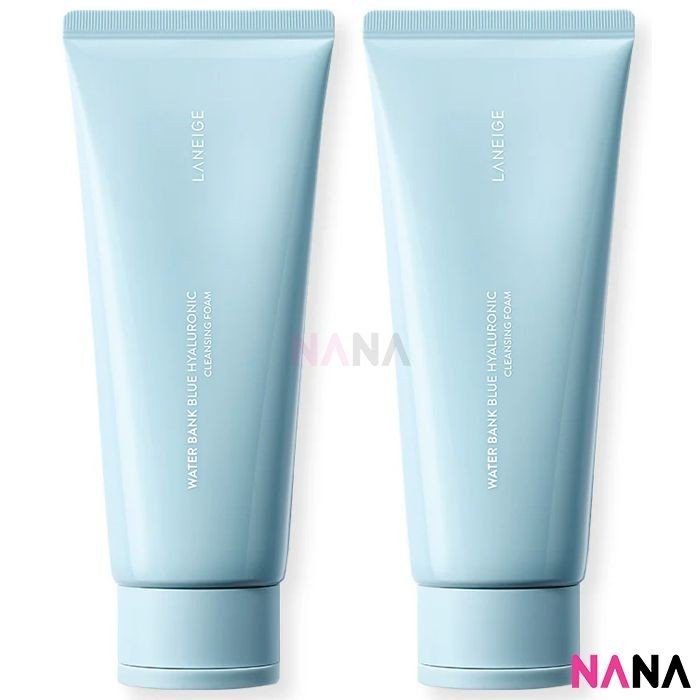 Laneige Water Bank Blue Hyaluronic Exfoliation Cleansing Foam 150g x2 - NANA MALL