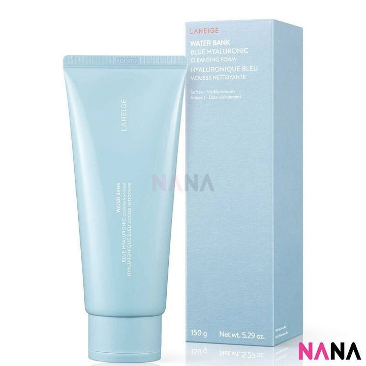 Laneige Water Bank Blue Hyaluronic Exfoliation Cleansing Foam 150g x2 - NANA MALL