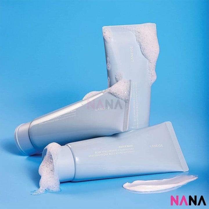 Laneige Water Bank Blue Hyaluronic Exfoliation Cleansing Foam 150g x2 - NANA MALL