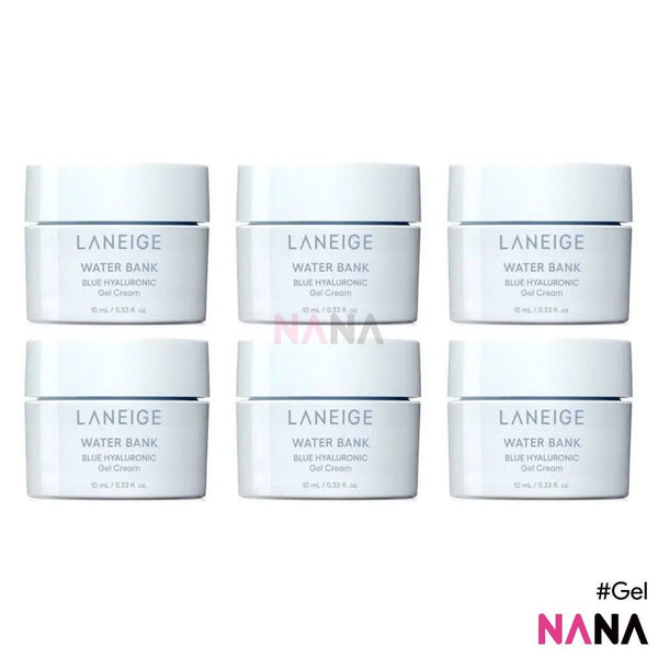 Laneige Water Bank Blue Hyaluronic Gel Cream 10ml x6 - NANA MALL