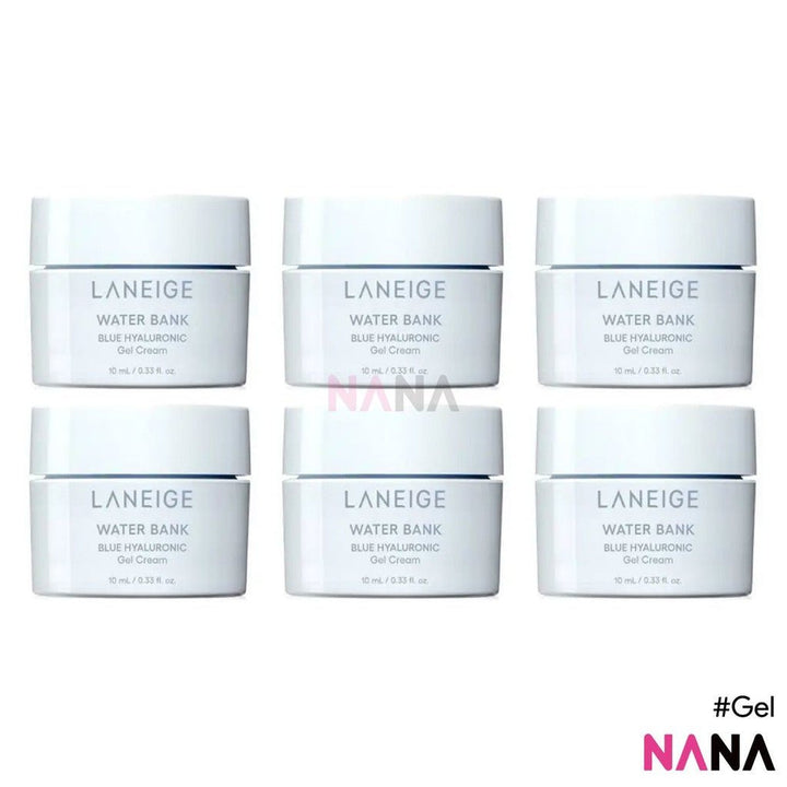 Laneige Water Bank Blue Hyaluronic Gel Cream 10ml x6 - NANA MALL