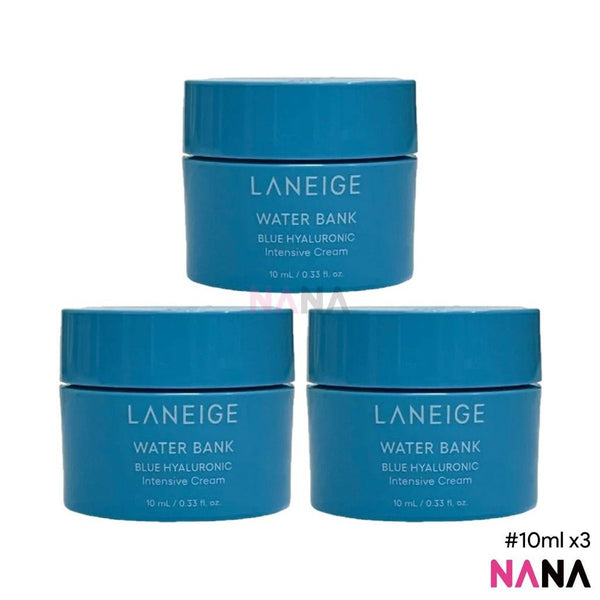 LANEIGE Water Bank Blue Hyaluronic Intensive Cream 10ml x3 - NANA MALL