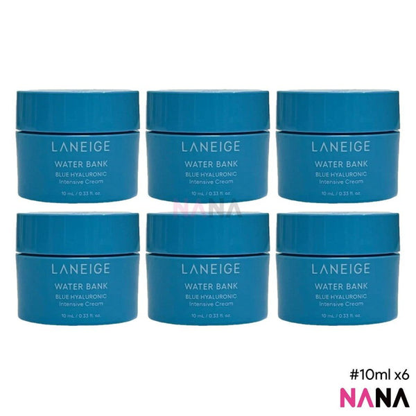 LANEIGE Water Bank Blue Hyaluronic Intensive Cream 10ml x6 - NANA MALL