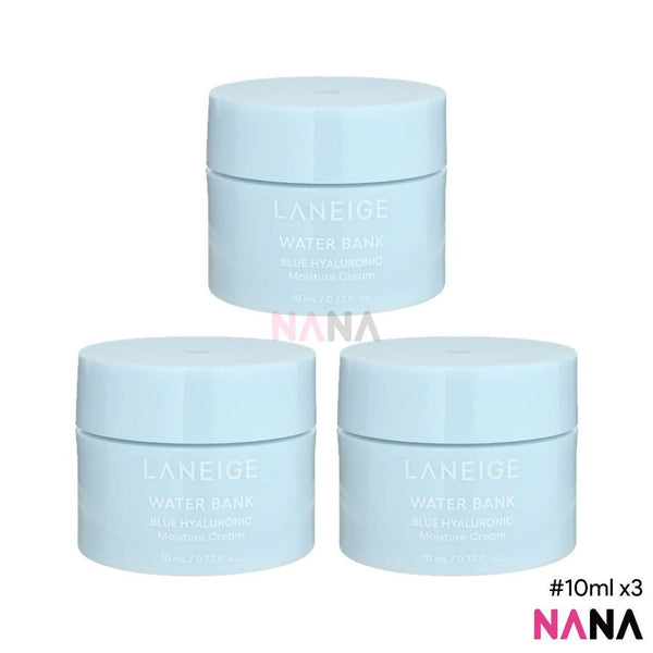 LANEIGE Water Bank Blue Hyaluronic Moisture Cream 10ml x3 - NANA MALL