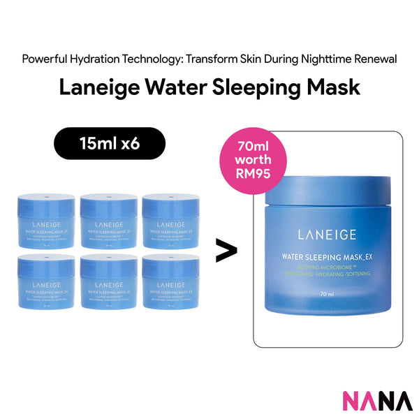 Laneige Water Sleeping Mask Sample Pack (15ml x 6/4/2) - NANA MALL