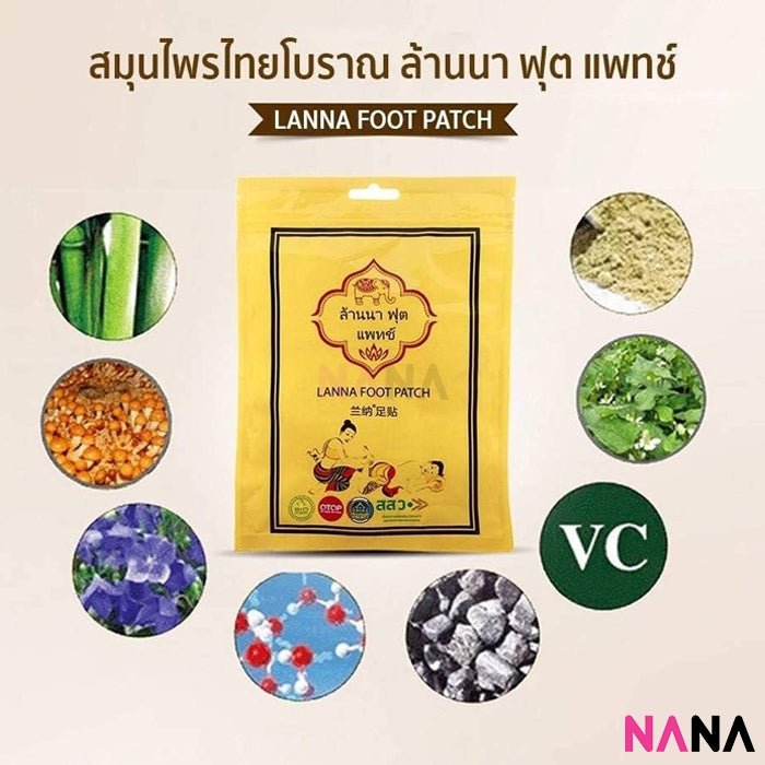 Lanna Foot Patch 10pcs/pack x 2pcs - NANA MALL