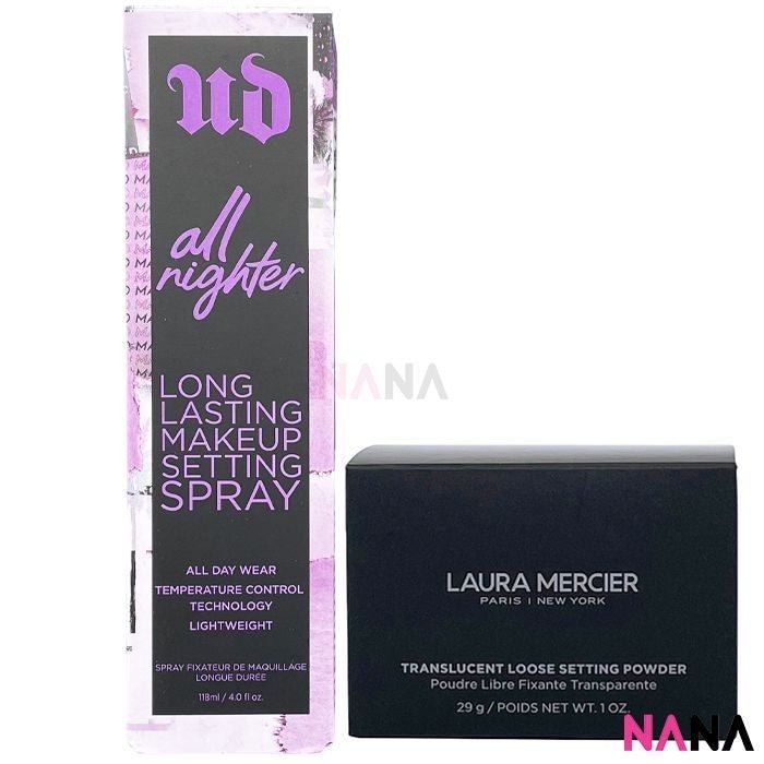 Laura mercier Loose Setting Powder Translucent 29g + URBAN DECAY ALL NIGHTER Long - Lasting Makeup Setting Spray 118ml - NANA MALL