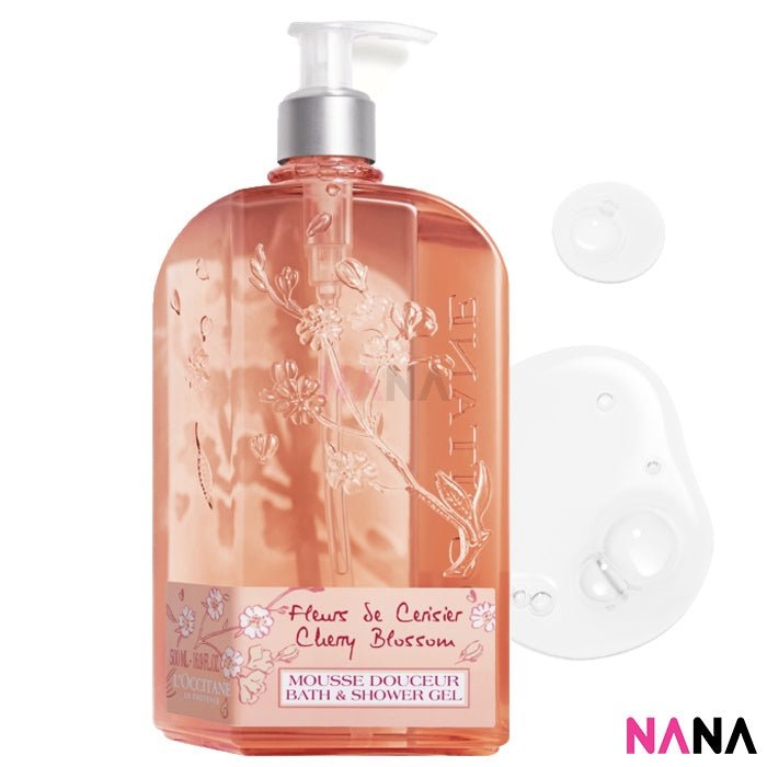 L'OCCITANE Cherry Blossom Bath & Shower Gel 500ml - NANA MALL