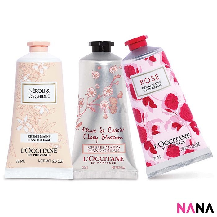 L'OCCITANE Pink Flowers Hand Cream Trio 3 x 75ml - NANA MALL