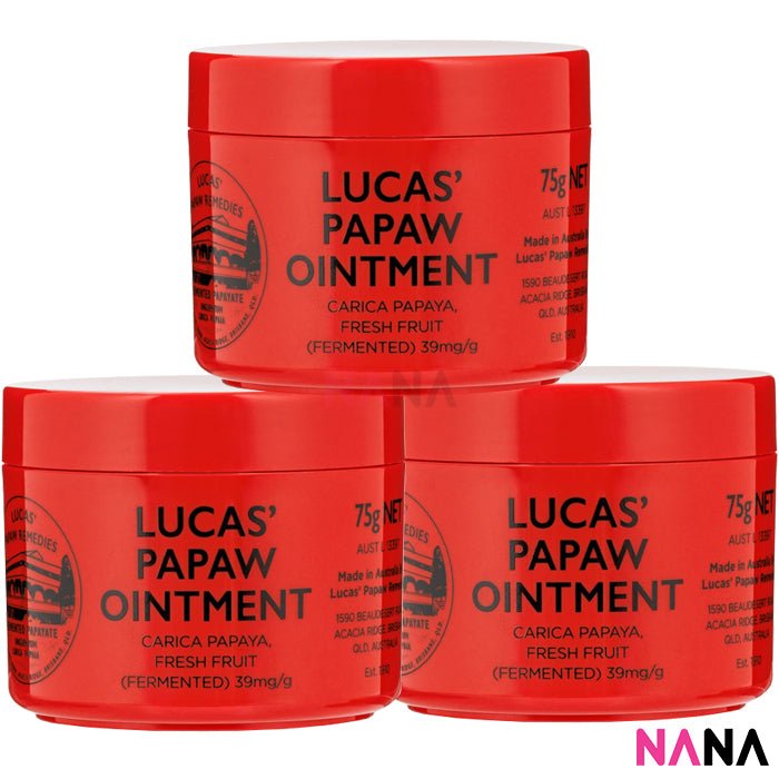 Lucas Papaw Ointment Bottle 75g x 3pcs - NANA MALL