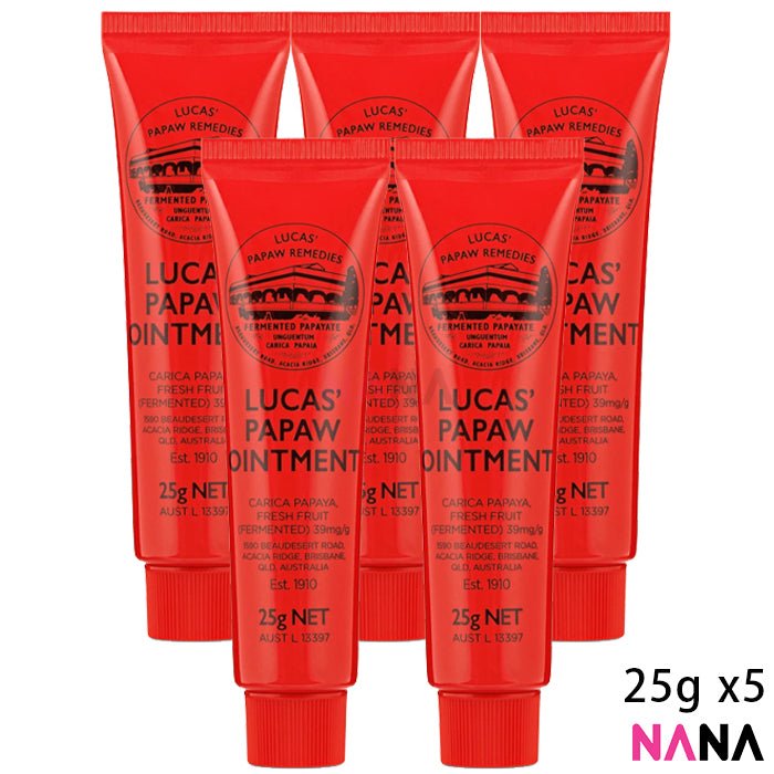 Lucas Papaw Ointment Tubes (25g) (5pcs) - NANA MALL