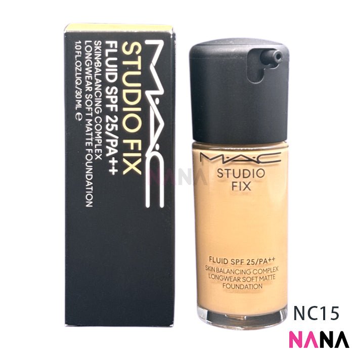 MAC Studio Fix Fluid Spf25/pa++ Foundation Skin Balancing Complex NC15 30ml - NANA MALL