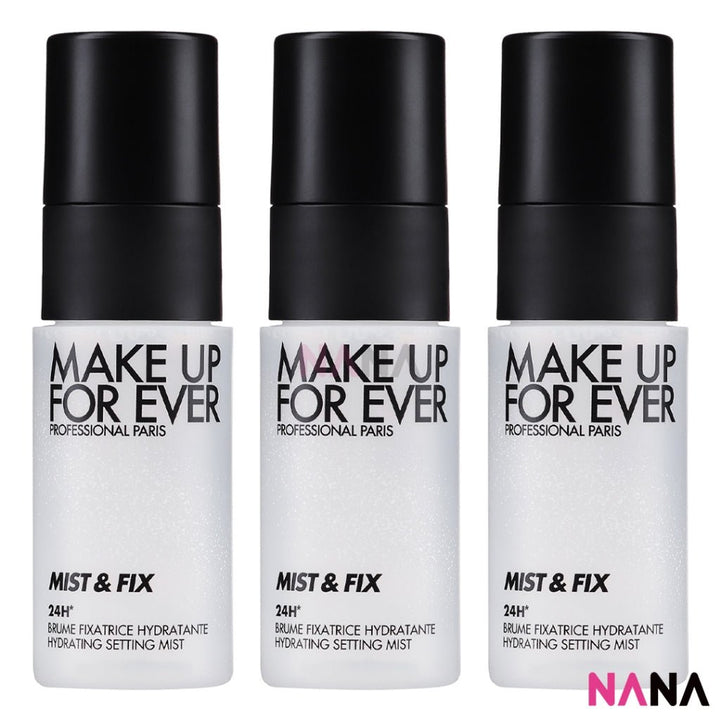 MAKE UP FOR EVER MIST & FIX 24H Hydrating Setting Mist Sample Pack (30ml x 3/2/1) - NANA MALL