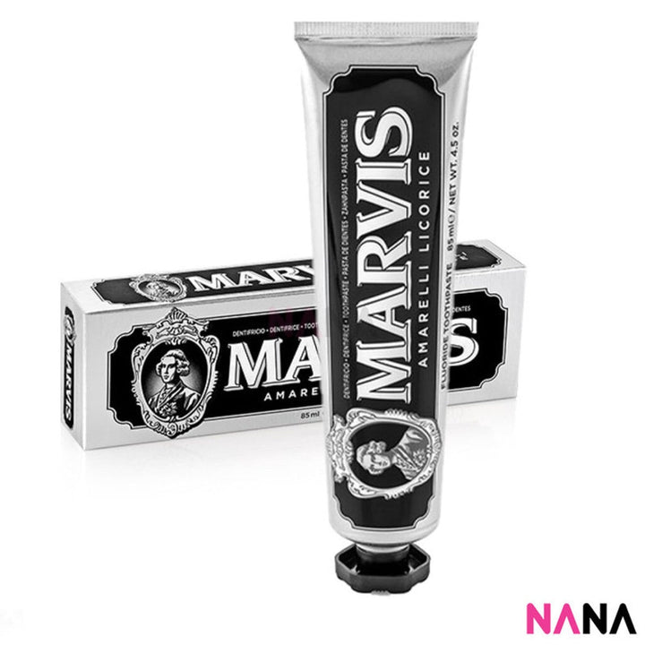 Marvis Whitening Anti - Tartar Toothpaste From Italy 85ml (Cinnamon Mint / Amarelli Licorice / Aquatic Mint / Jasmin Mint / Classic Strong Mint) - NANA MALL
