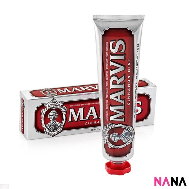 Marvis Whitening Anti - Tartar Toothpaste From Italy 85ml (Cinnamon Mint / Amarelli Licorice / Aquatic Mint / Jasmin Mint / Classic Strong Mint) - NANA MALL