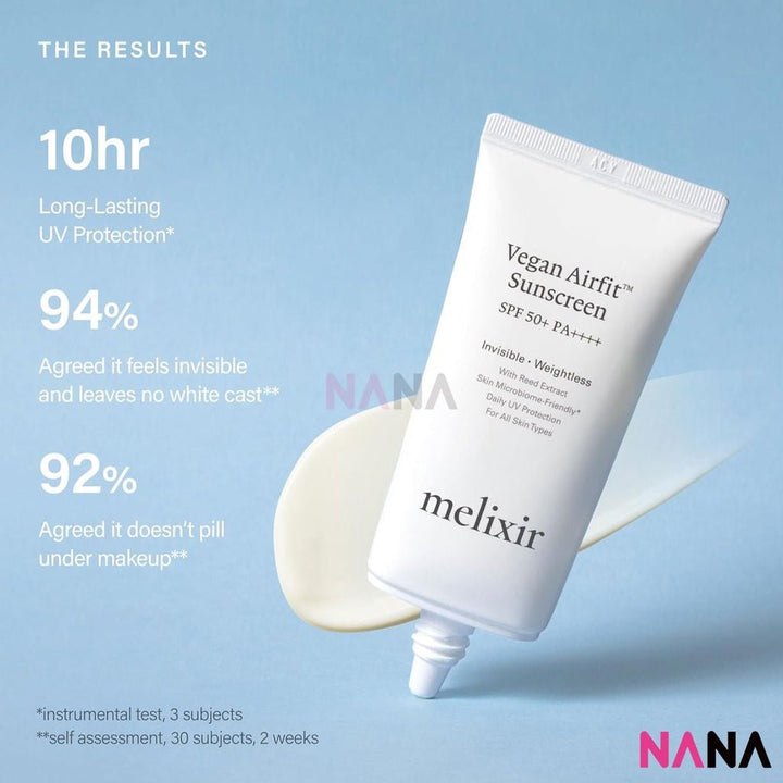 Melixir Vegan Airfit™ Sunscreen SPF 50+ PA++++ 50ml - NANA MALL