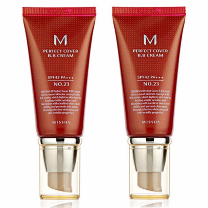 Missha Perfect Cover BB Cream SPF42 PA+++ No.23 50ml 2pcs - NANA MALL