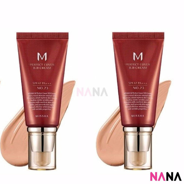 Missha Perfect Cover BB Cream SPF42 PA+++ No.23 50ml 2pcs - NANA MALL