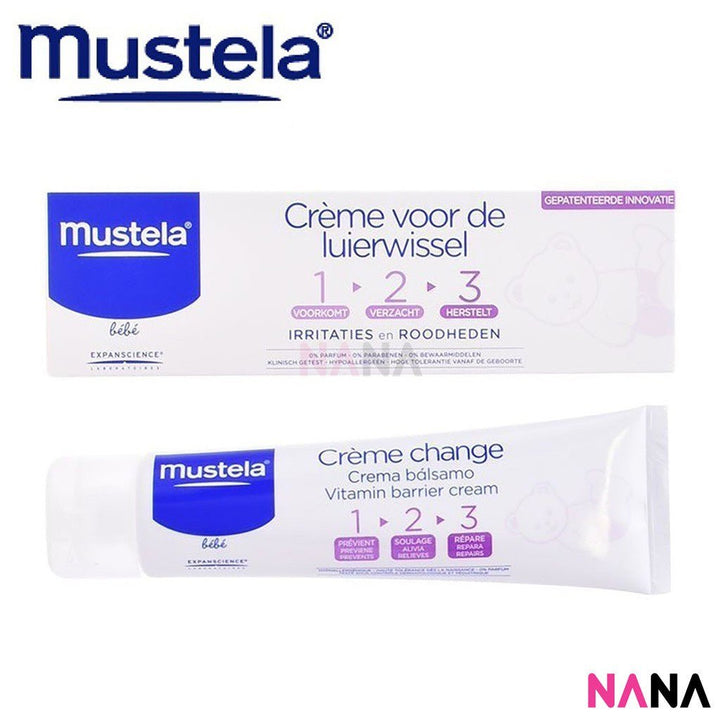 Mustela 1 - 2 - 3 Vitamin Barrier Cream (50ml/ 100ml) - NANA MALL