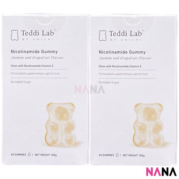 Unichi Teddi Lab Nicotinamide Gummy 60 Gummies x2