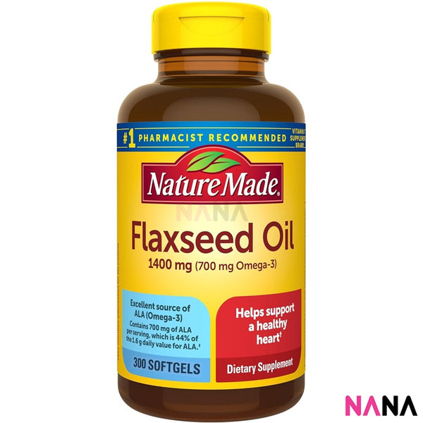 Nature Made Flaxseed Oil 1400mg (700 mg Omega-3-6-9) 300 Softgels