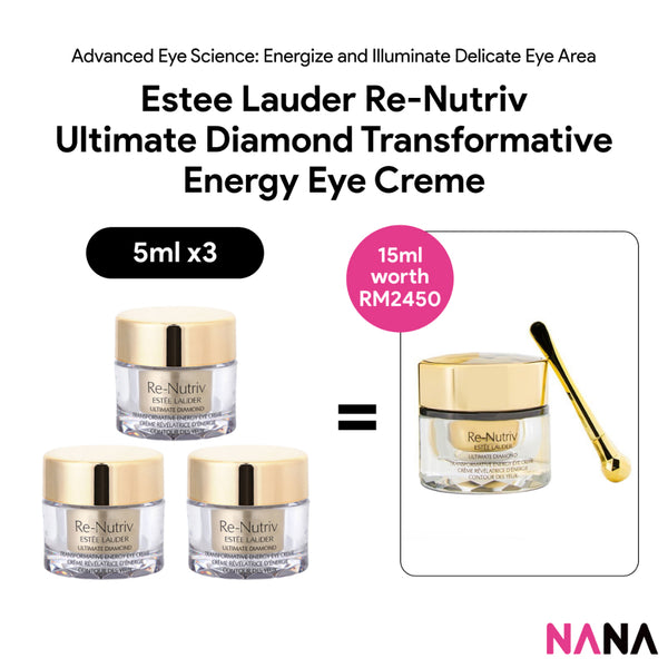 Estee Lauder Re-Nutriv Ultimate Diamond Transformative Energy Eye Creme Sample Pack (5ml x 3/2/1)
