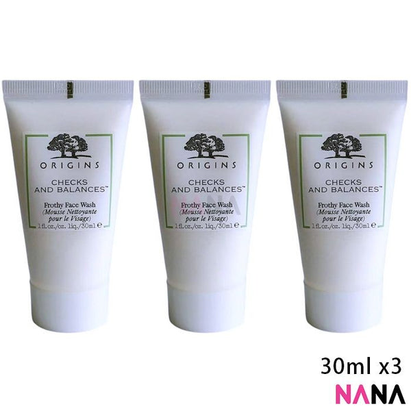 ORIGINS CHECKS AND BALANCES Frothy Face Wash 30ml x3