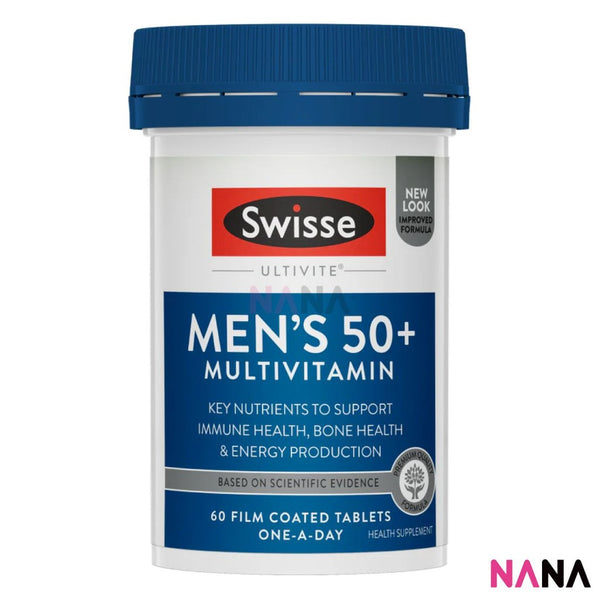 Swisse Ultivite Men's 50+ Multivitamin 60 Tablets(EXP:02 2027)