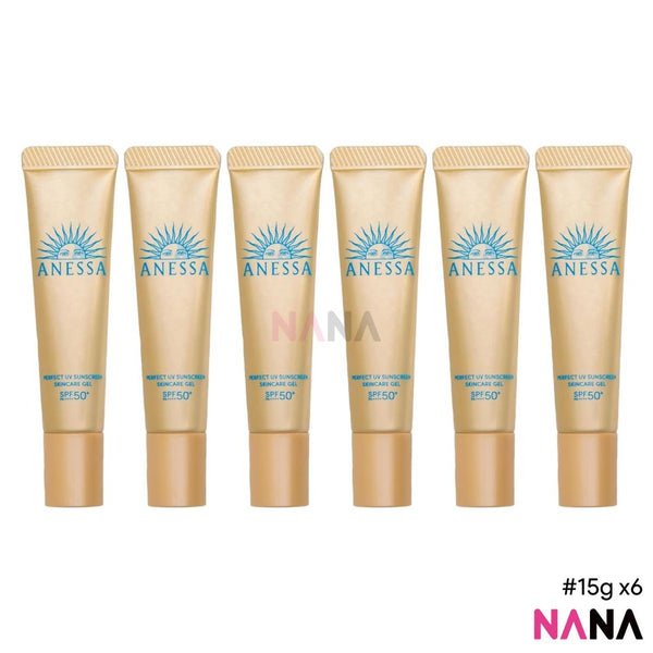 Anessa Perfect UV Sunscreen Skincare Gel SPF50+ PA++++ 15g x6