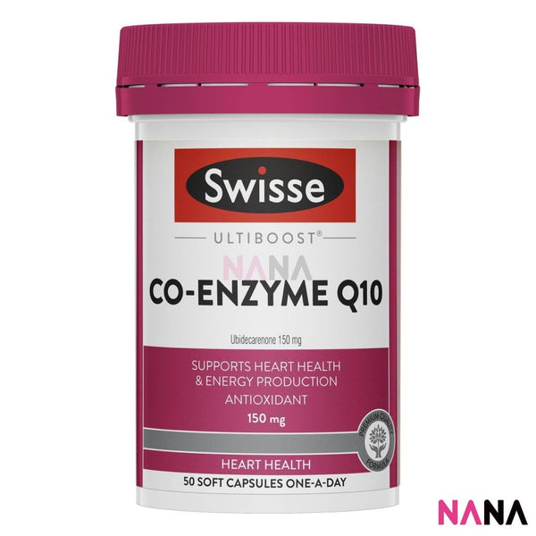Swisse Ultiboost Co-Enzyme Q10 150mg 50 Capsules(EXP:02 2028)