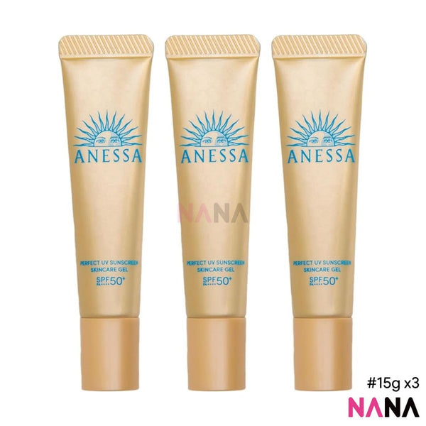 Anessa Perfect UV Sunscreen Skincare Gel SPF50+ PA++++ 15g x3