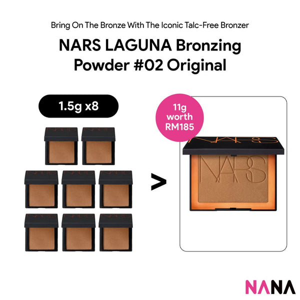 NARS LAGUNA Bronzing Powder 02 Original Sample Pack (1.5g x 8/4) - NANA MALL